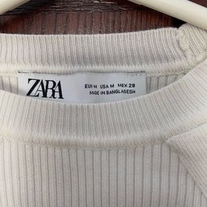 White ZARA top